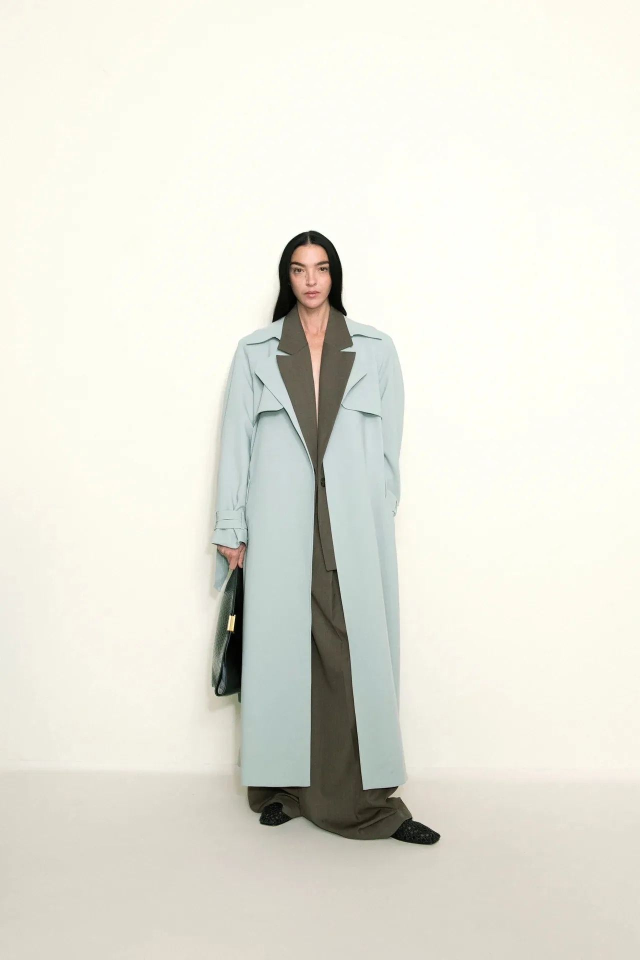 Moriallas Trench Coat Sage Green