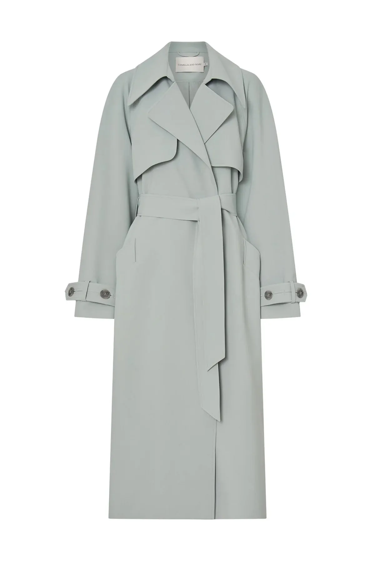 Moriallas Trench Coat Sage Green