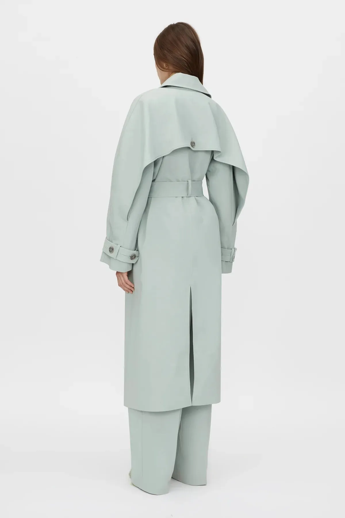 Moriallas Trench Coat Sage Green