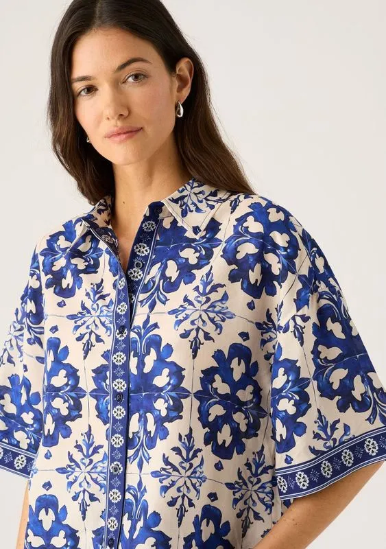Mos - Mirella Shirt - Mirella Print