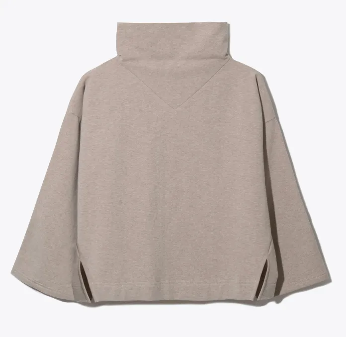 Nadine Organic Cotton Sweatshirt in Beige Marl