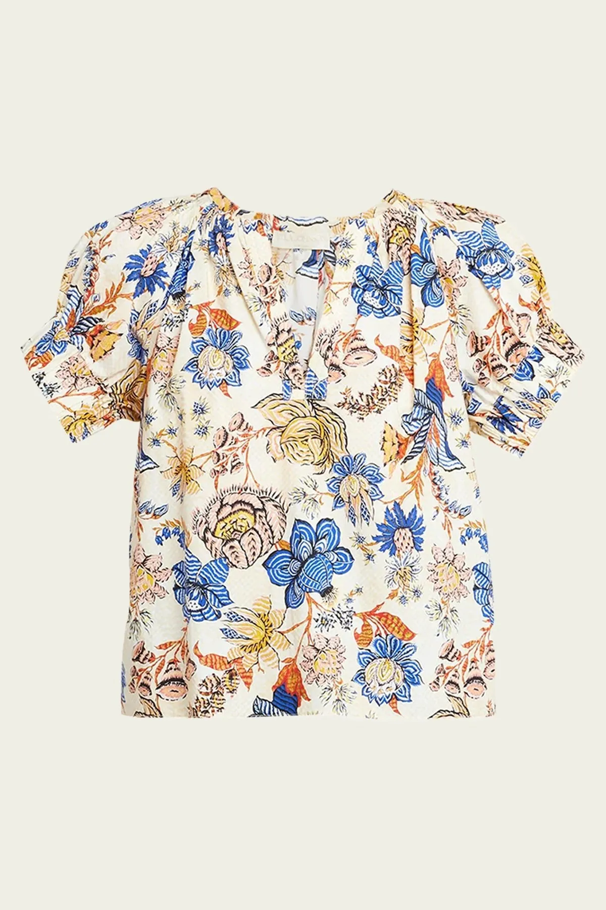Naomi V-Neck Top in Magnolia