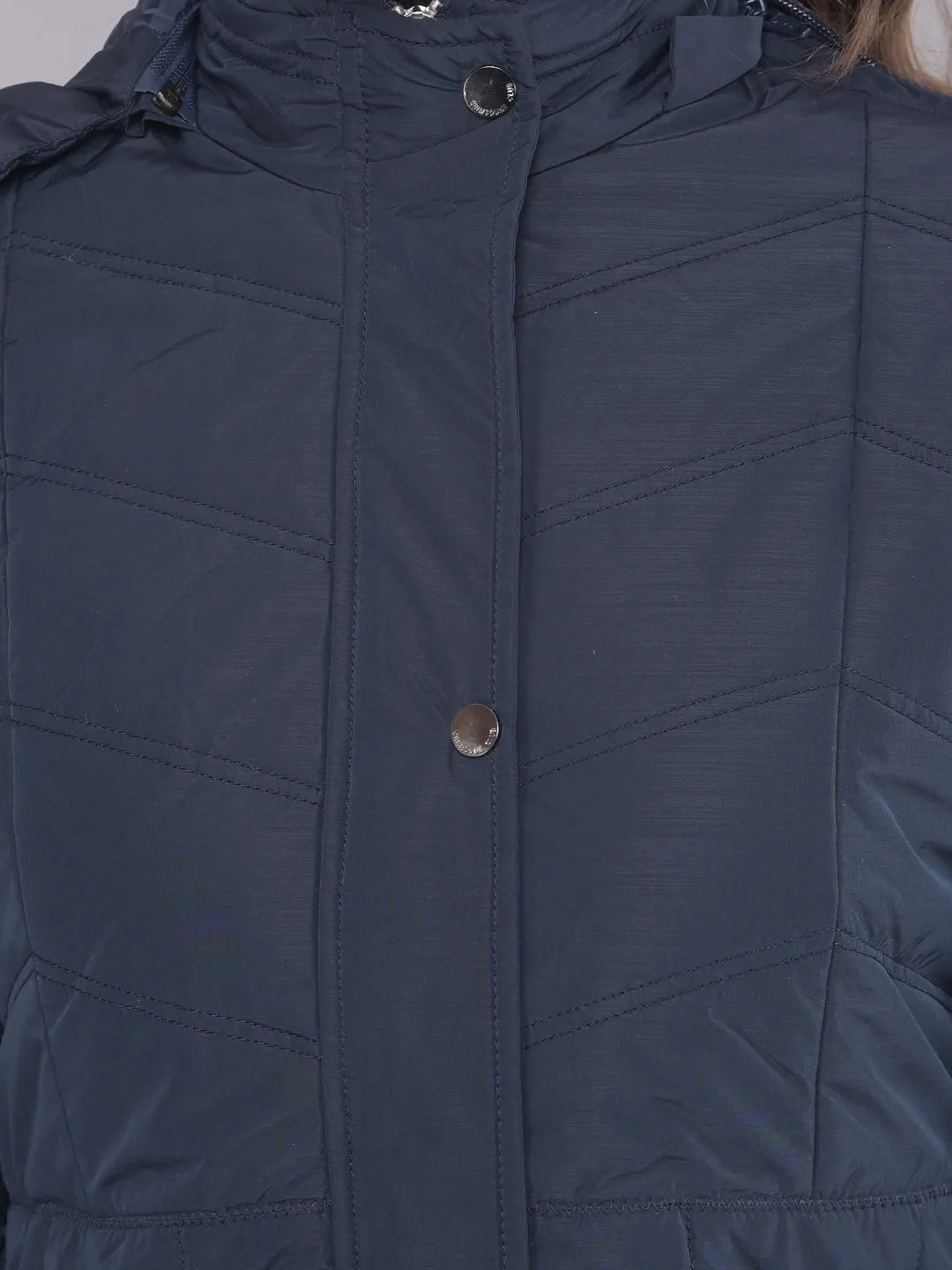 Navy Blue Puffer Jacket