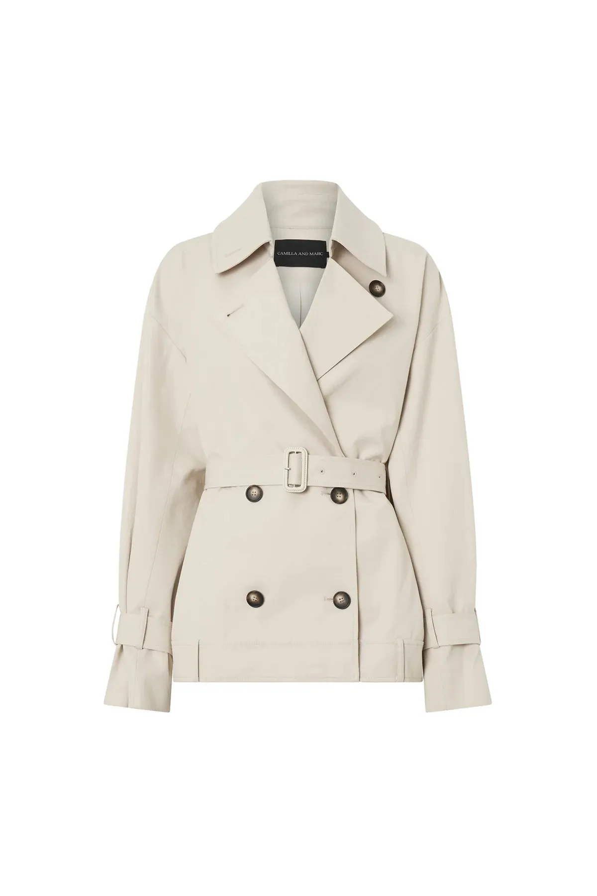 Neroli Short Trench Alabaster White