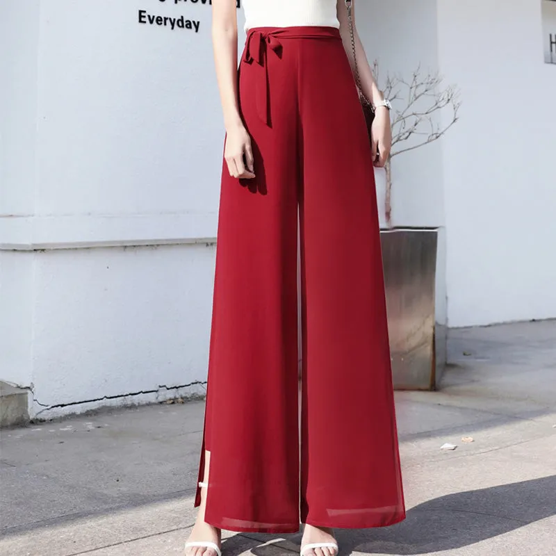 🎉New product launch💐– Elegant chiffon wide-leg pants (51% OFF)
