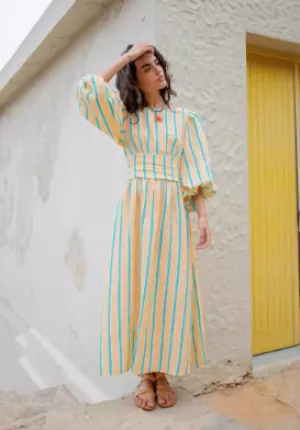 Niana - Linen Midi Dress