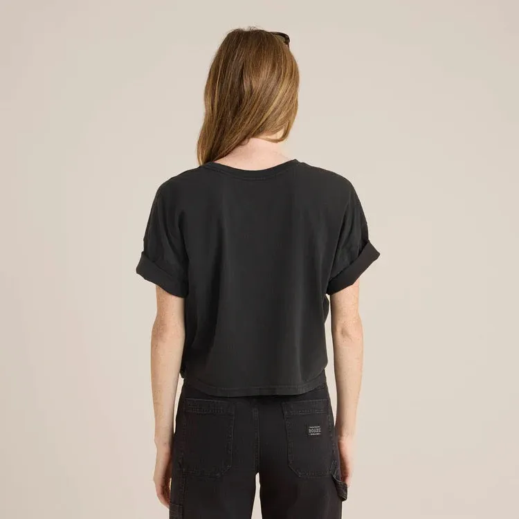 Night Ride Cropped Boxy Organic Premium Tee