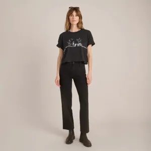 Night Ride Cropped Boxy Organic Premium Tee