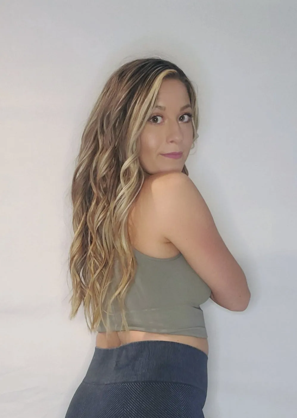 Nikibiki Solid High-Neck Crop Top