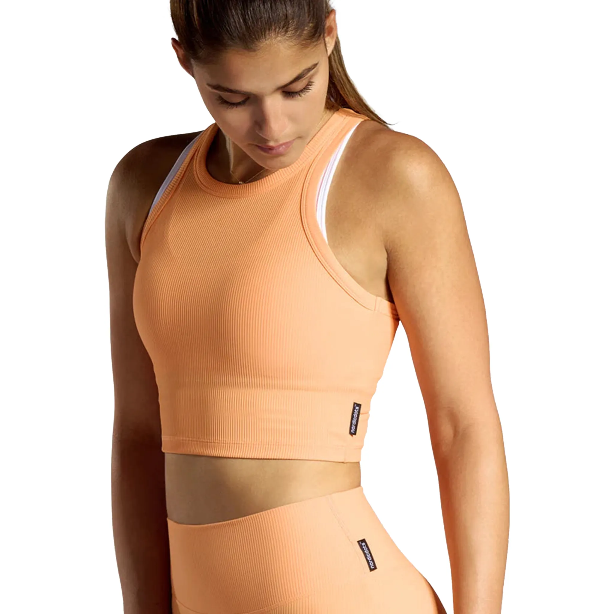 Nordicdots Rib Tank Top Sun Orange