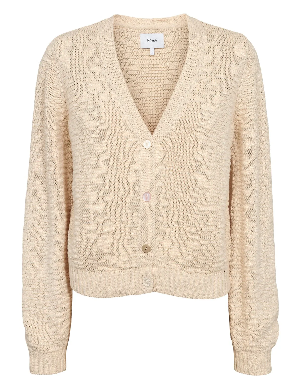 NUMIRNA CROPPED CARDIGAN - Sandshell