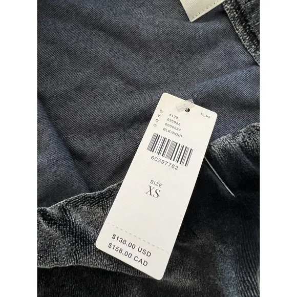 NWT Anthropologie Cloth &amp; Stone Beverly Bias Velvet Midi Skirt in Grey Size XS