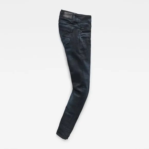 NWT G-Star Raw Womens Size 25 25x30 Dark Midge Saddle Mid Straight Leg Jeans NEW