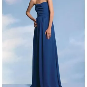 NWT Jasmine Special Occasion Bridesmaid Blue Strapless Maxi dress sz 10