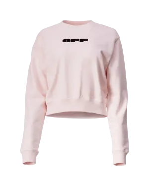 OFF Bold Flock Cropped Sweatshirt