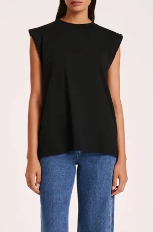 Organic Boyfriend Tank Black