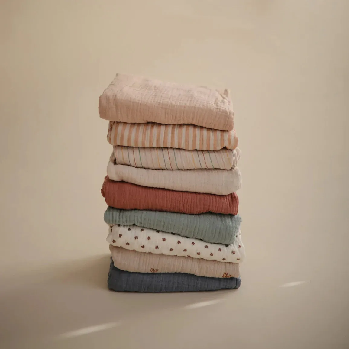 Organic Cotton Baby Changing Mat Cover (Blush)