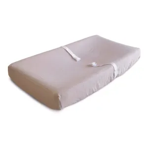 Organic Cotton Baby Changing Mat Cover (Blush)