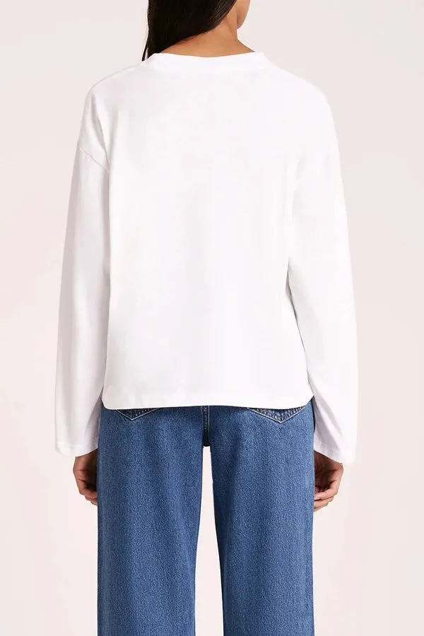 Organic LS Tee White