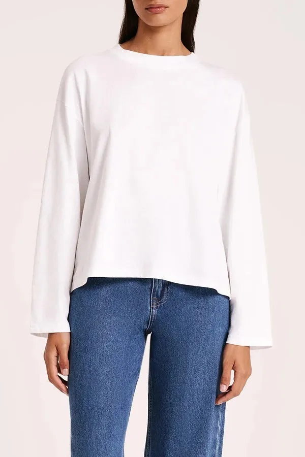 Organic LS Tee White