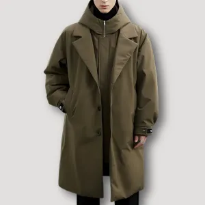 Oversized Trench Coat - Capuchon - Lichtgewicht - Mannen Jas