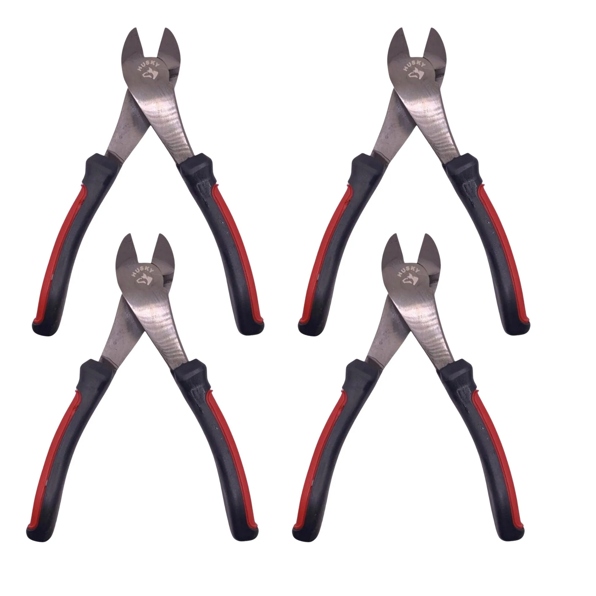 (Pack of 4) Husky 7" inch Diagonal Cutting Pliers