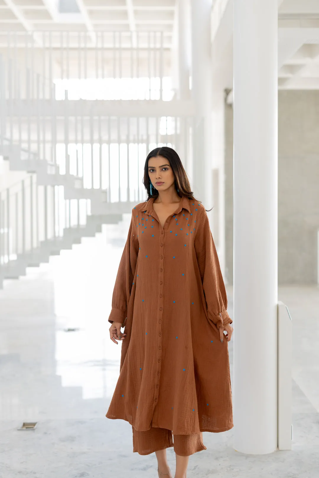 Pecan Brown Tunic Co-Ord