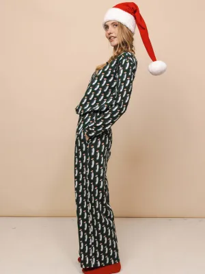 Penguin Xmas Wijde broek Dames