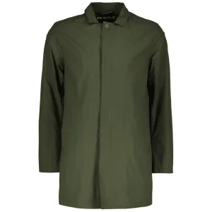 People Of Shibuya Green Recycled Polyester Men Trench Coat