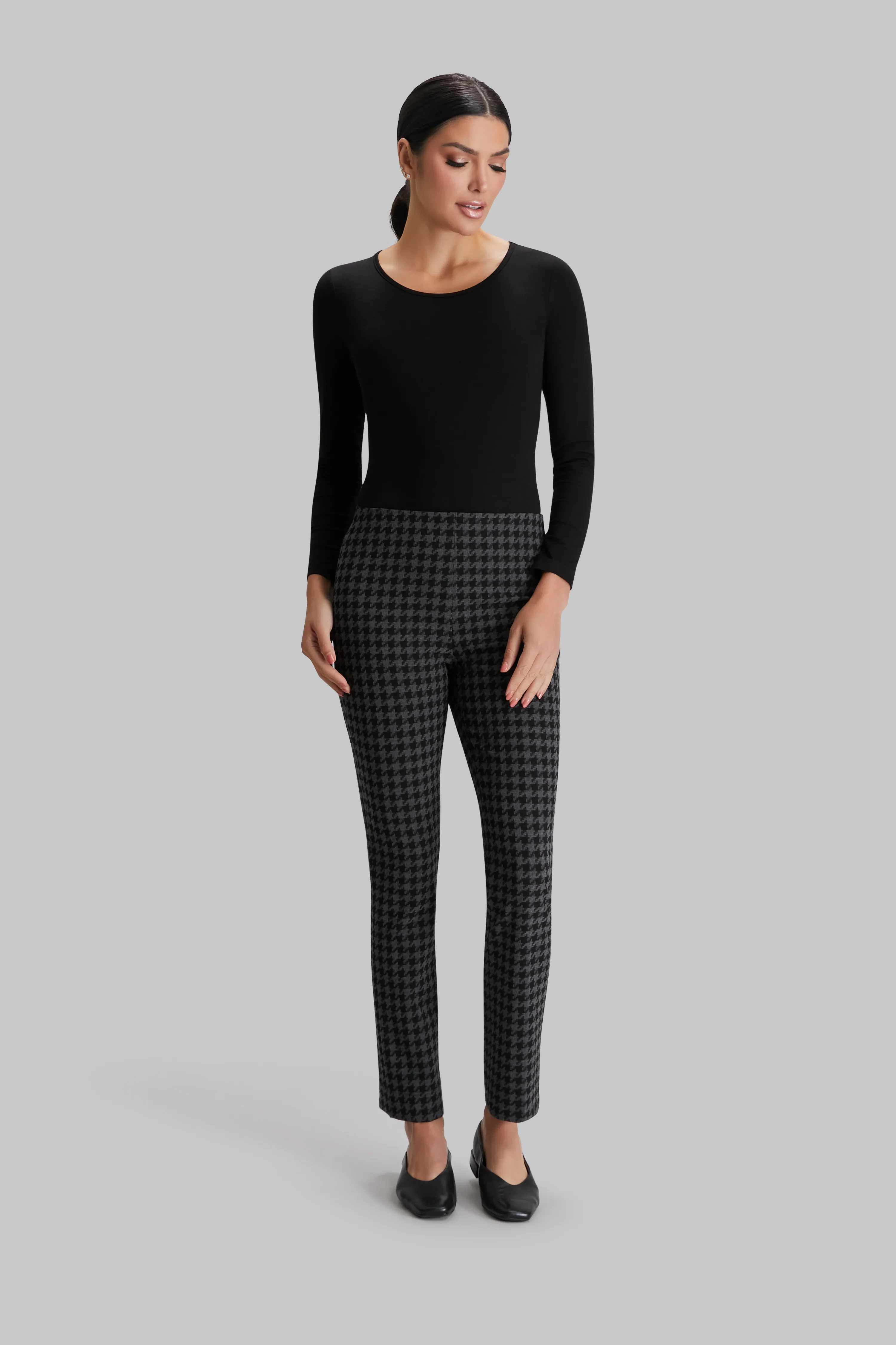 Platinum Check Annie Pant - FINAL SALE