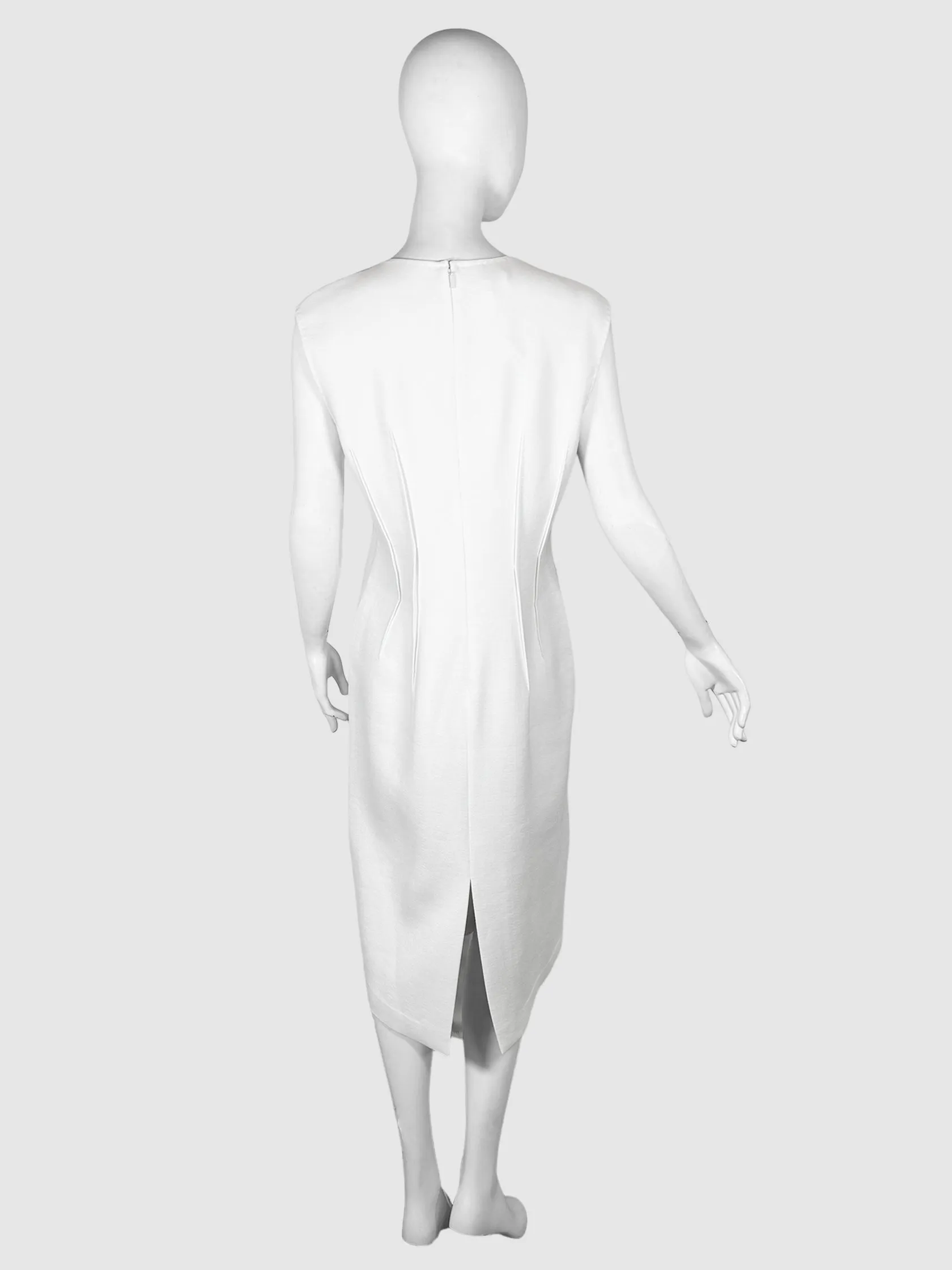 Pleated Shift Dress - Size 8