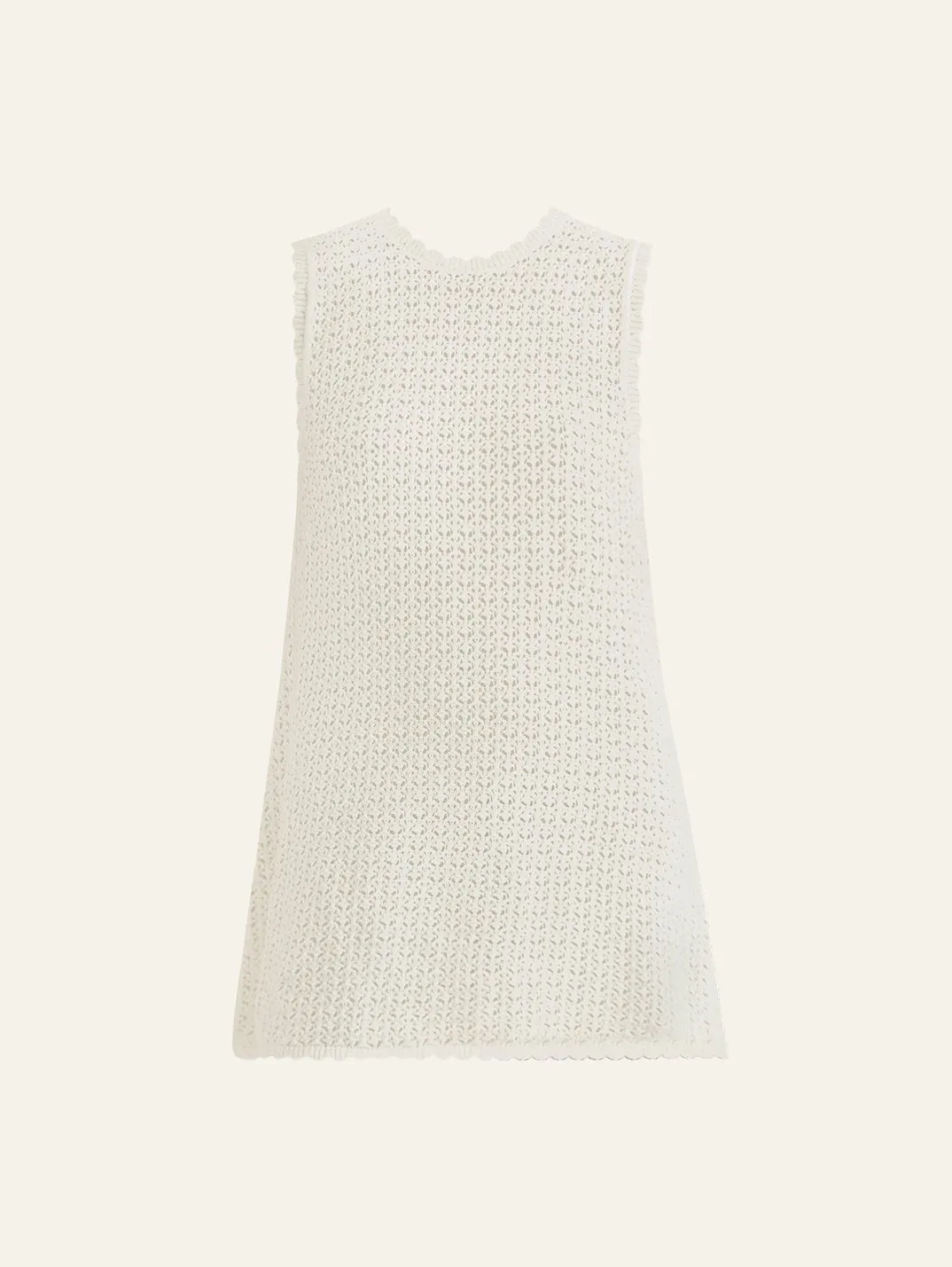 Pointelle Shift Mini Dress