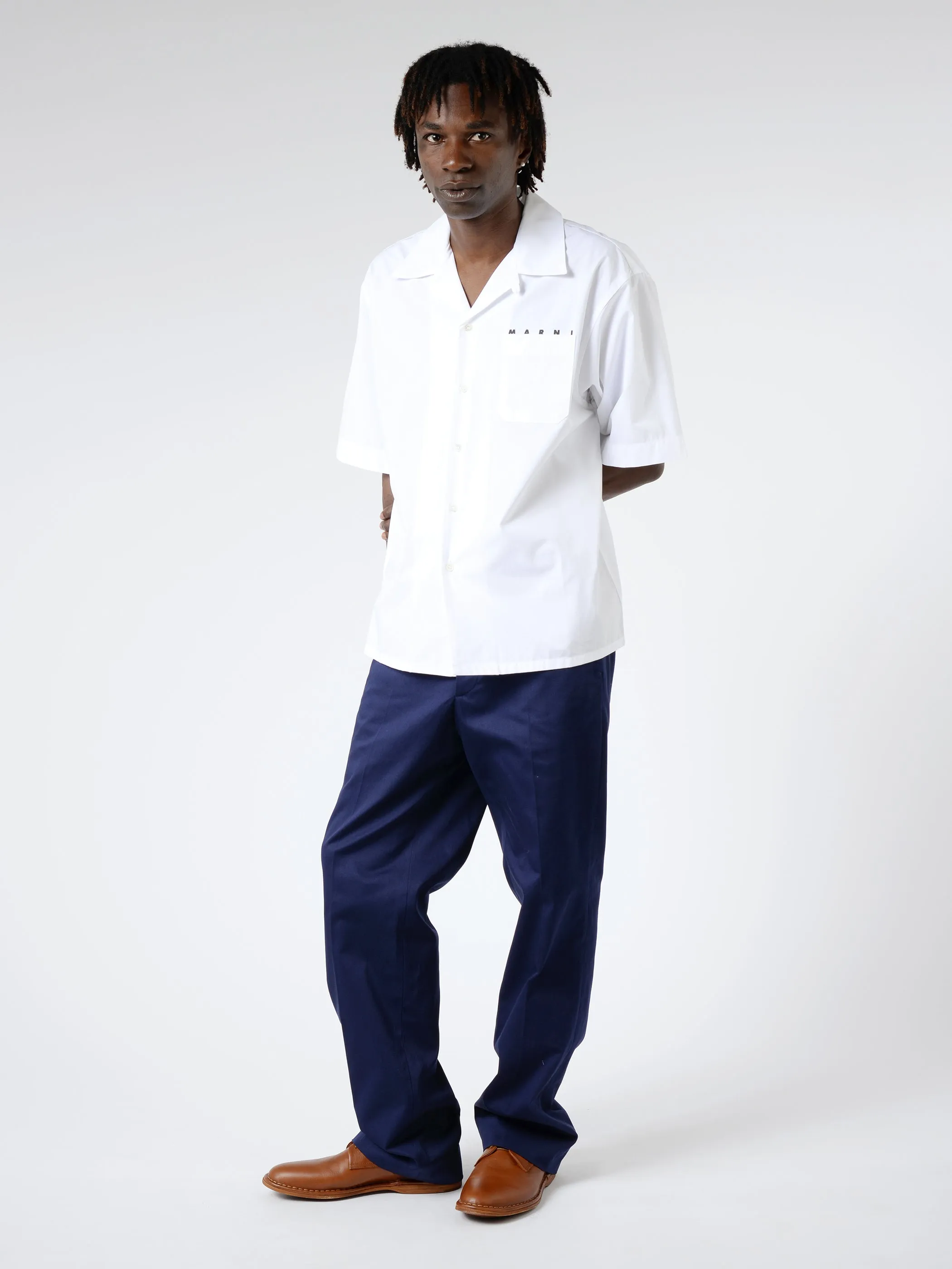 Poplin Logo Bowling Shirt