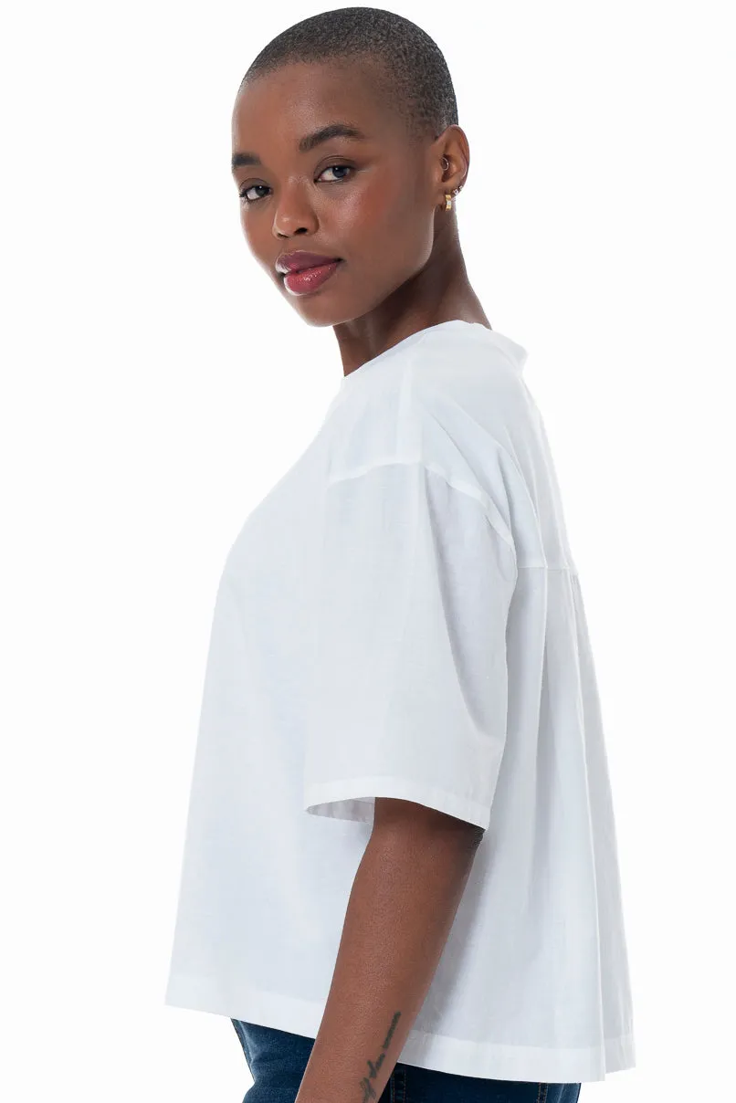 Poplin T-Shirt _ 152273 _ Optic White