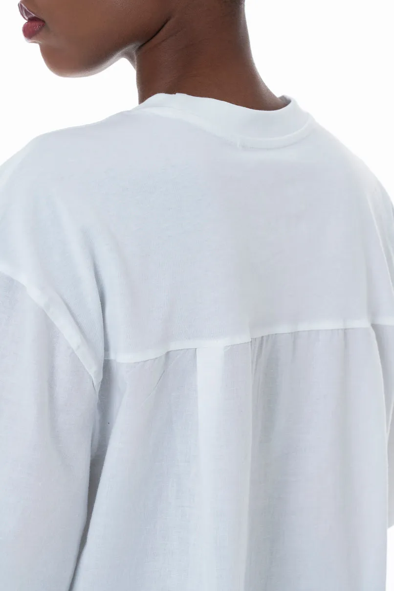 Poplin T-Shirt _ 152273 _ Optic White