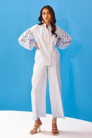 Powder Blue Butter Cup Co-Ord Set
