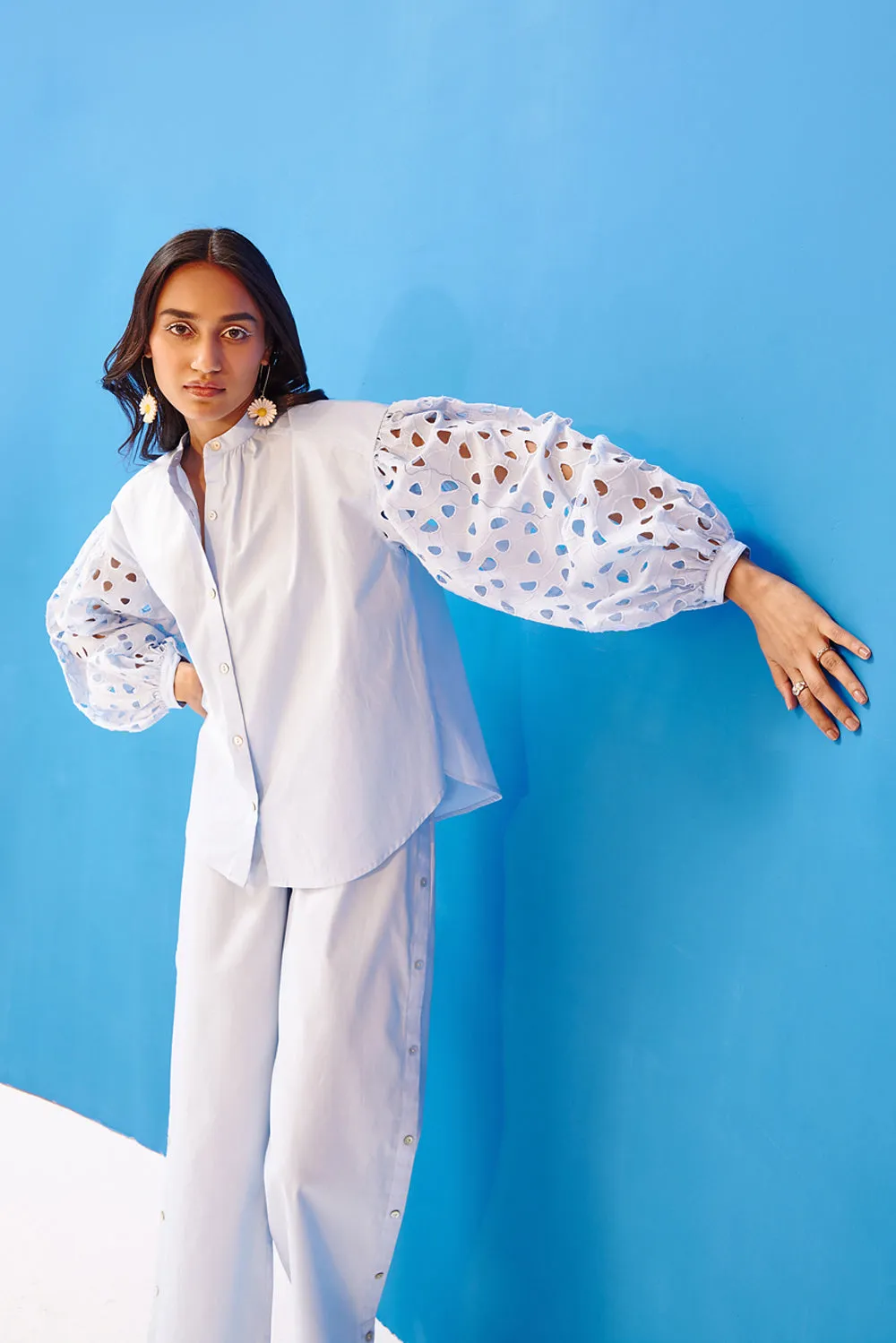 Powder Blue Butter Cup Co-Ord Set