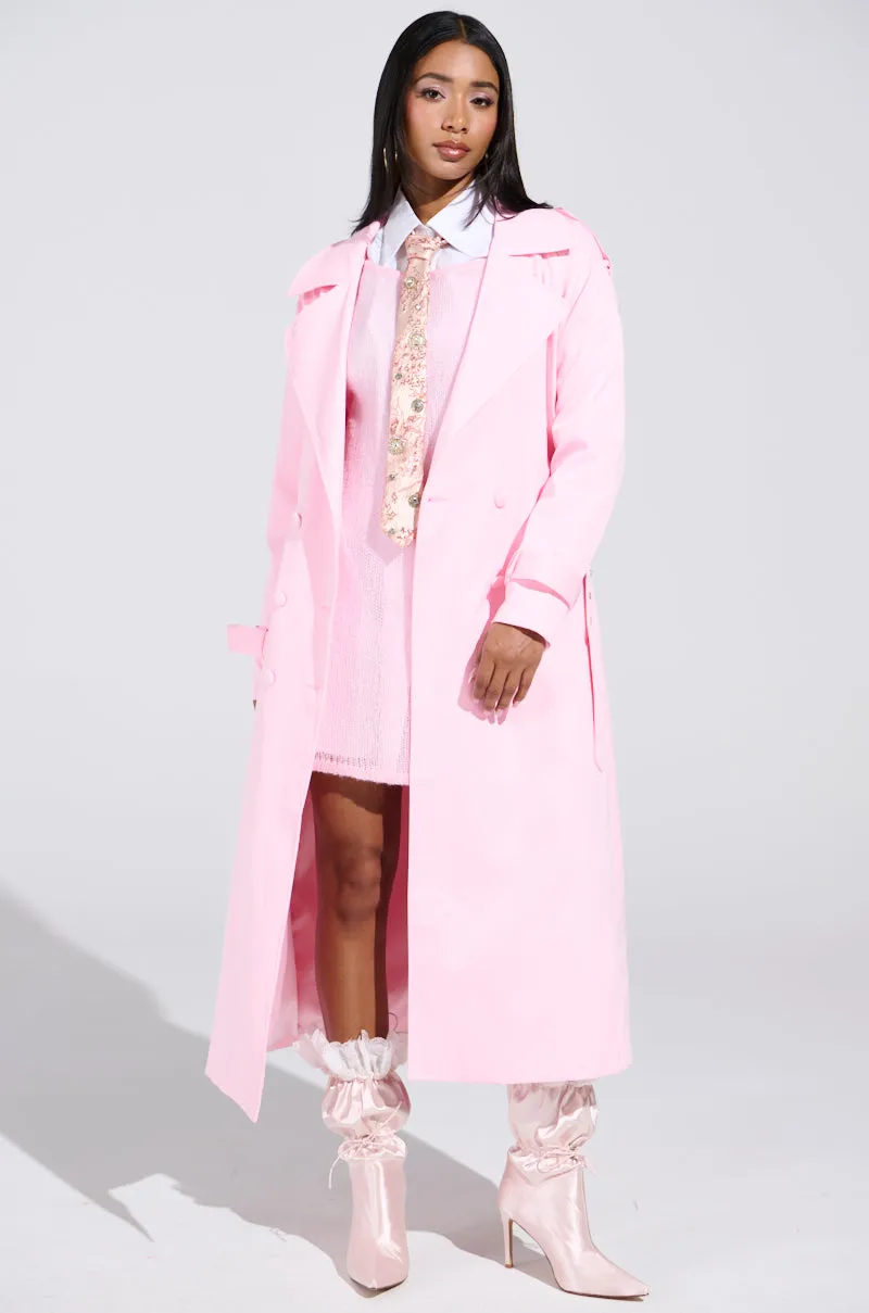 PRETTY IN PINK TRENCH