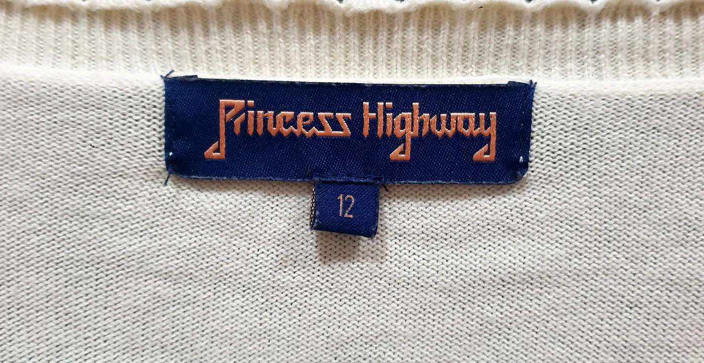 Princess Highway cream cotton top size 12