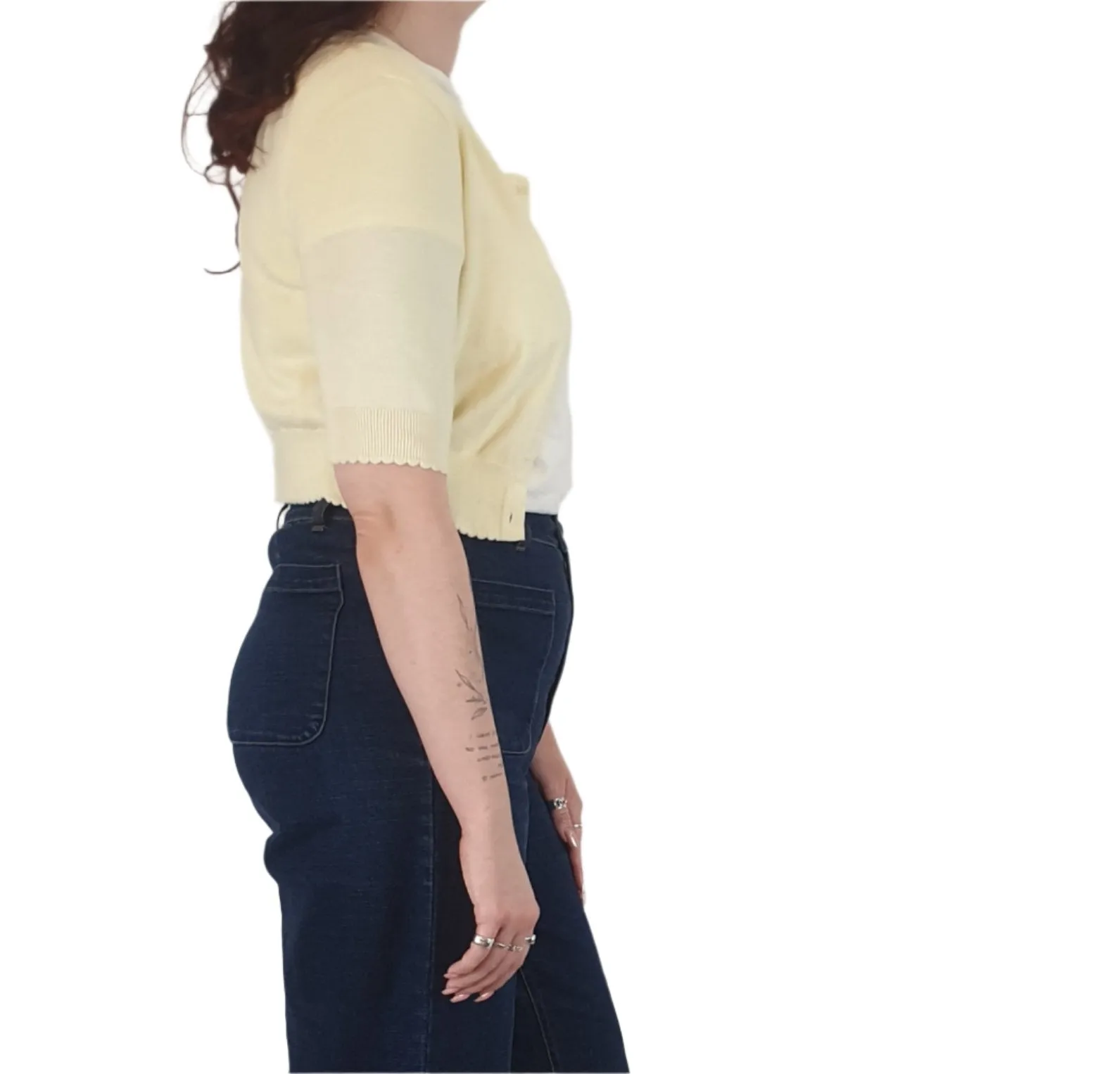 Princess Highway cream cotton top size 12