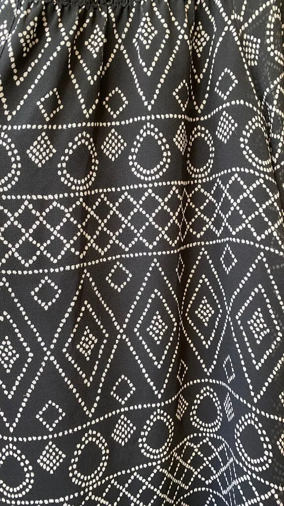 Printed Longsleeve Shift Dress
