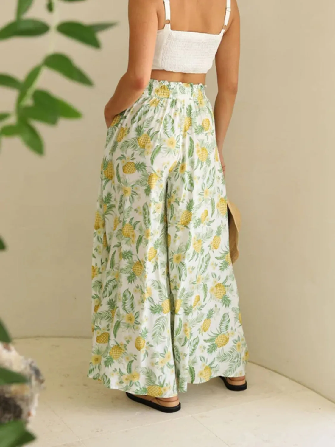 Printed Wide Leg Pants S-2XL