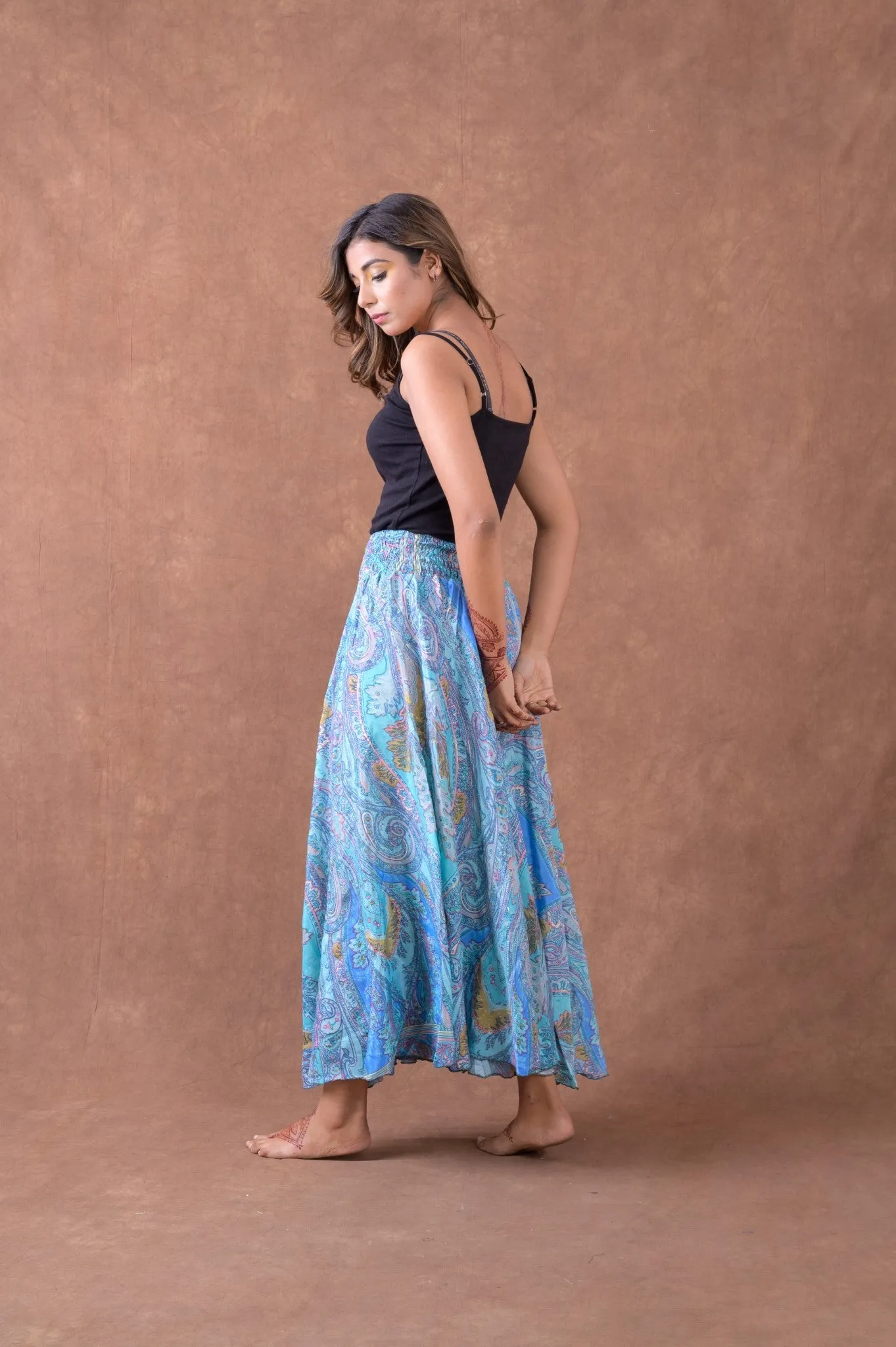 Printed Wide Leg Pants