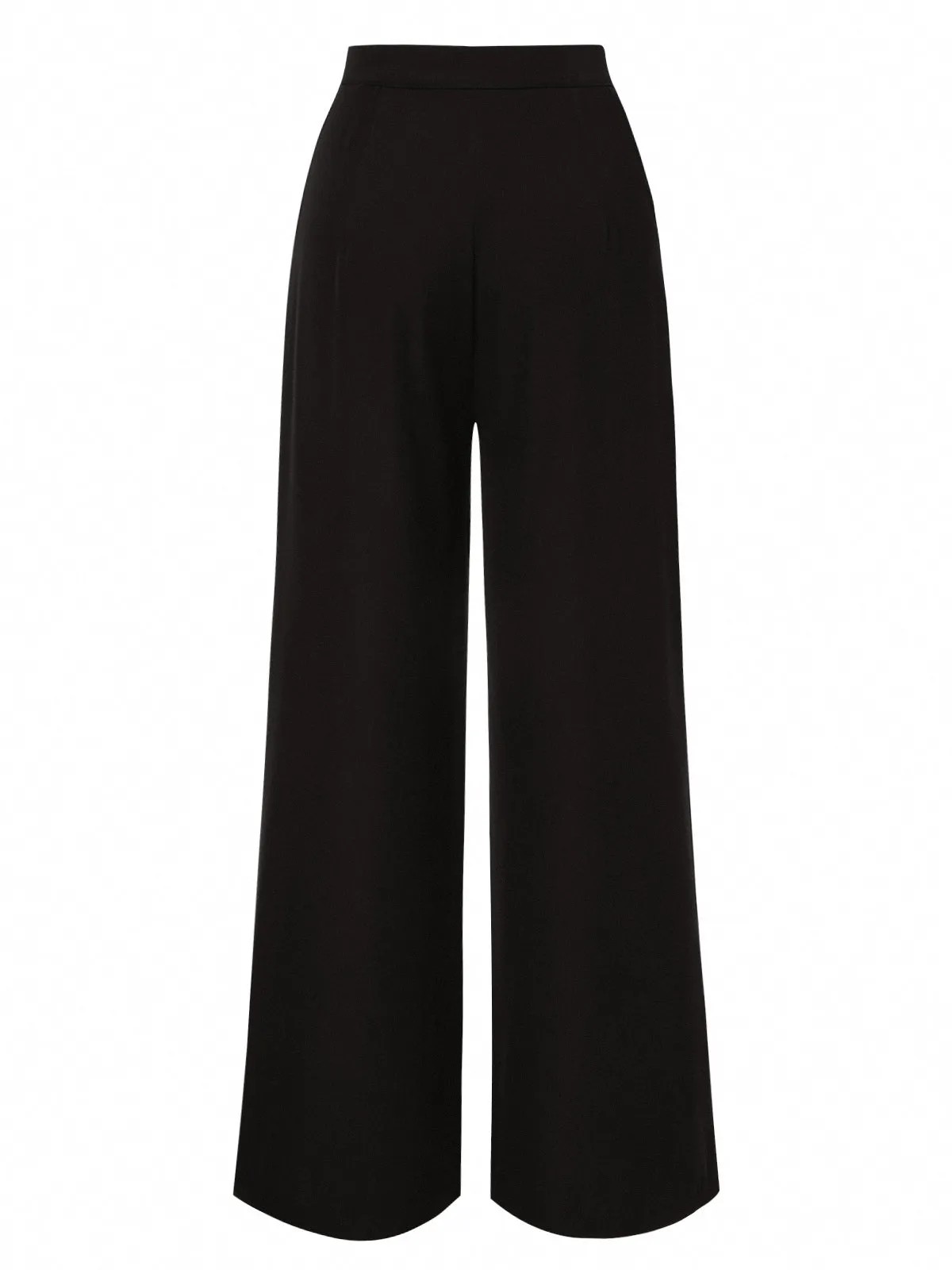 [Prévente] Pantalon droit noir à bordure contrastée des années 1950