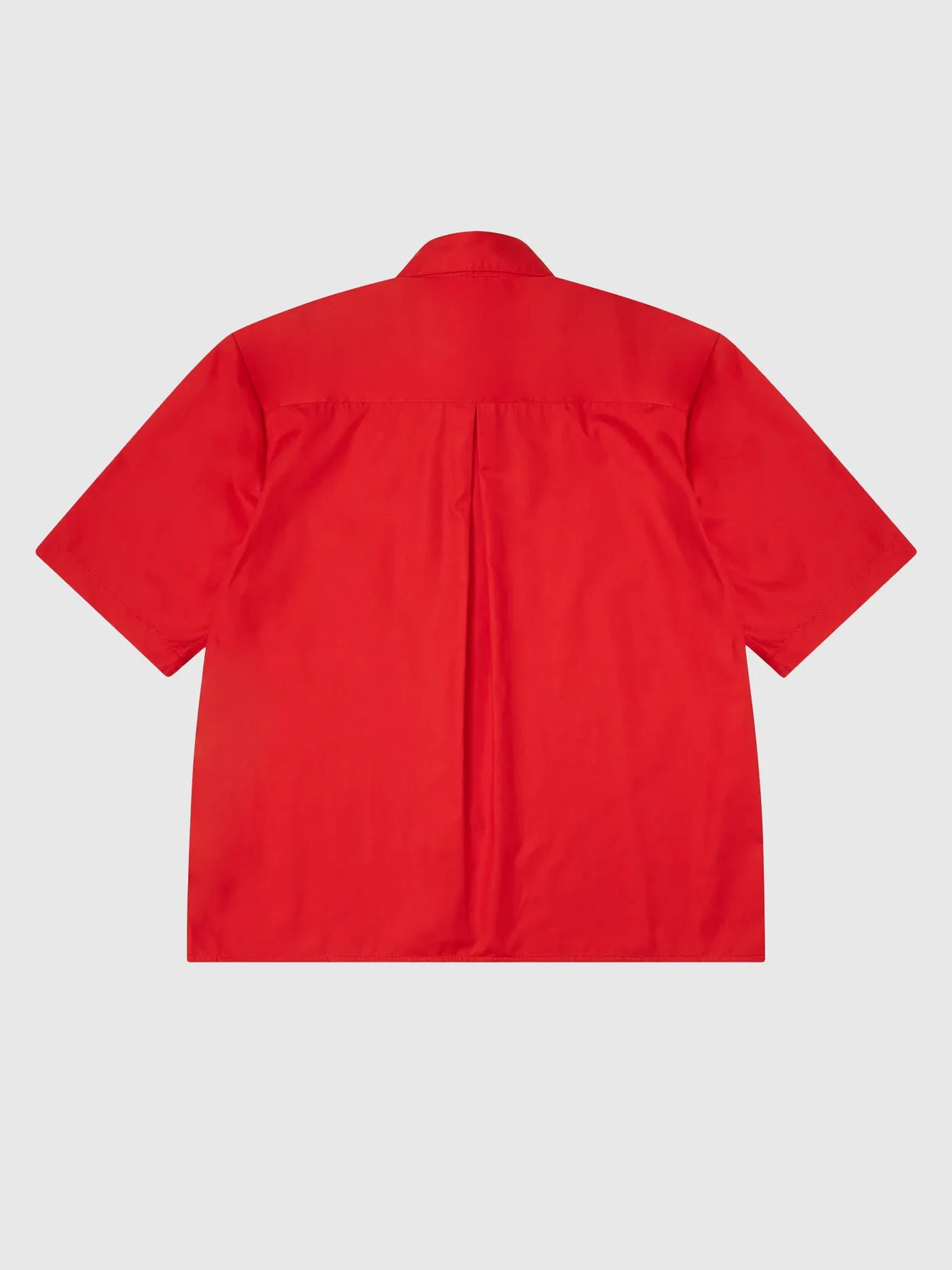 PSEUSHI Summer Shirt Cherry Red