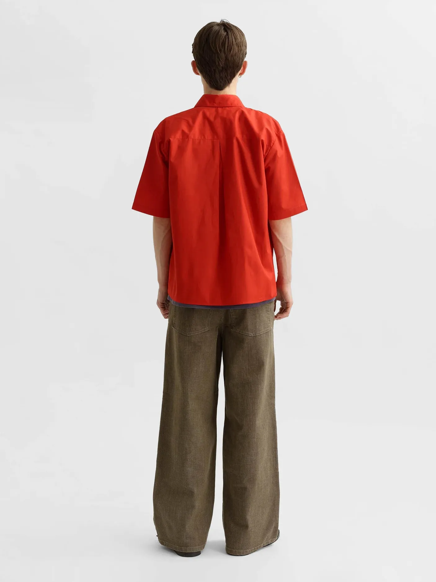 PSEUSHI Summer Shirt Cherry Red