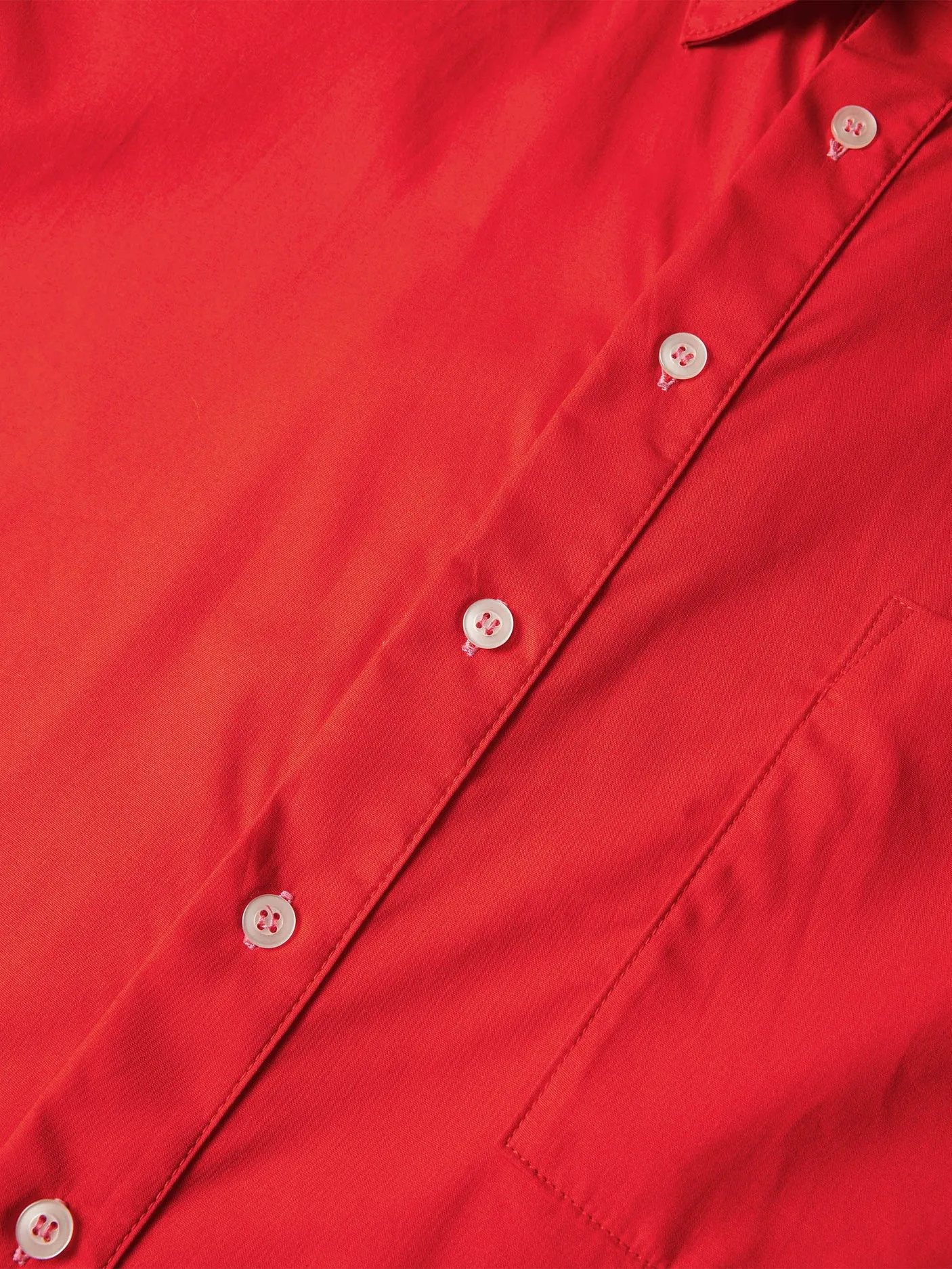 PSEUSHI Summer Shirt Cherry Red
