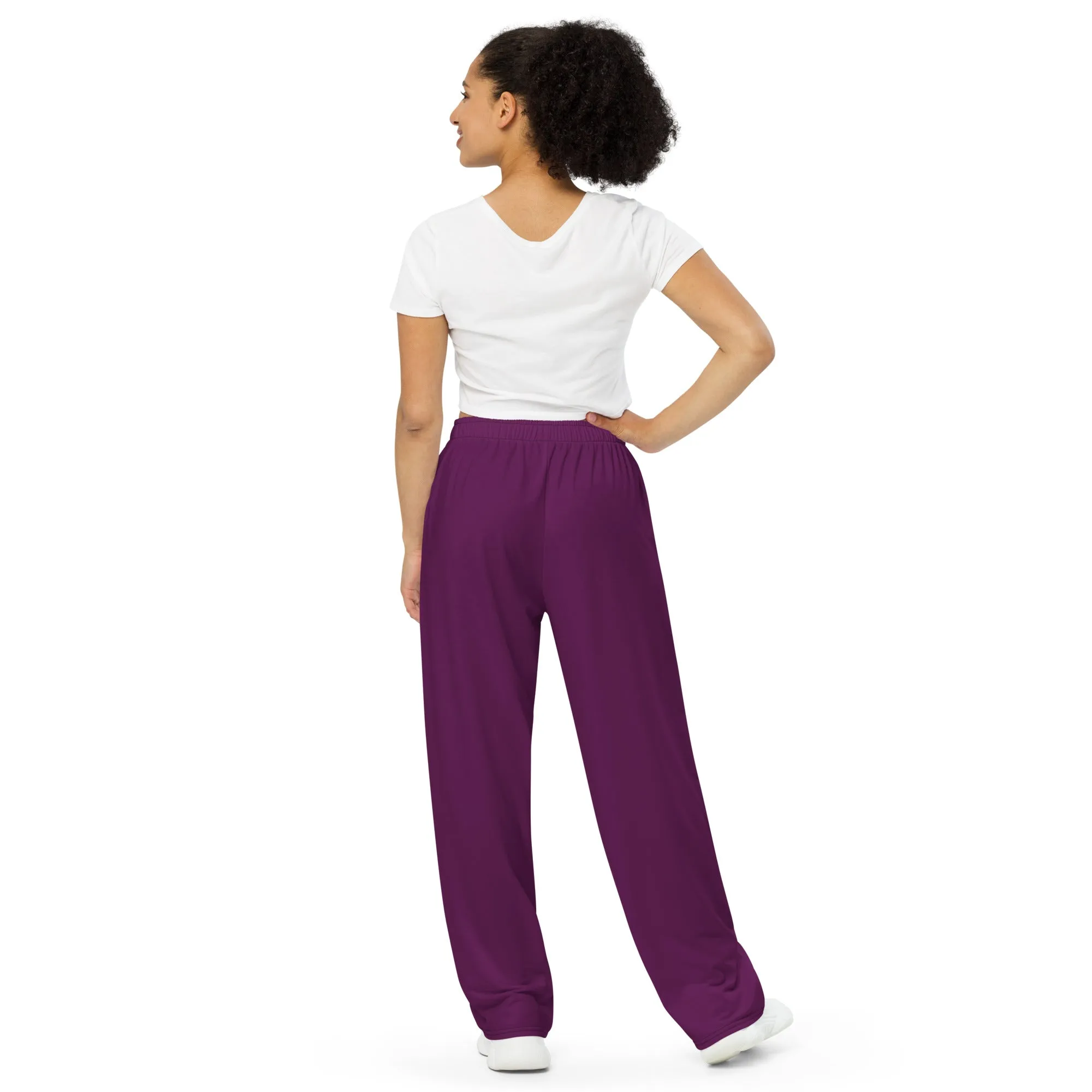 Purple KBBNG Stripe Wide-Leg Pants
