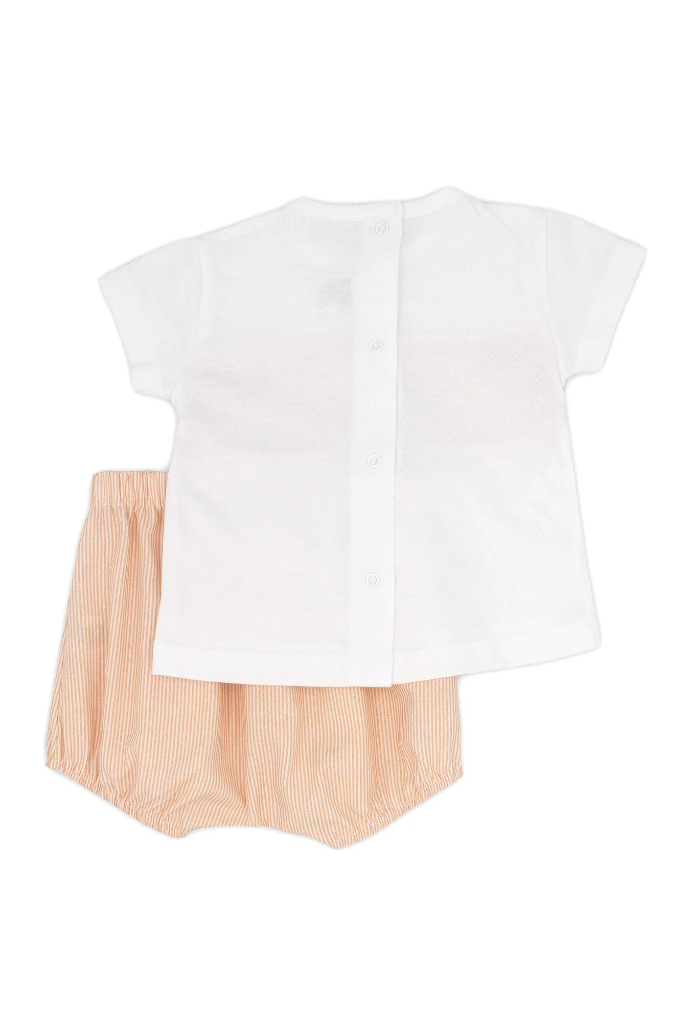 "Fraser" Apricot Striped T-Shirt & Jam Pants