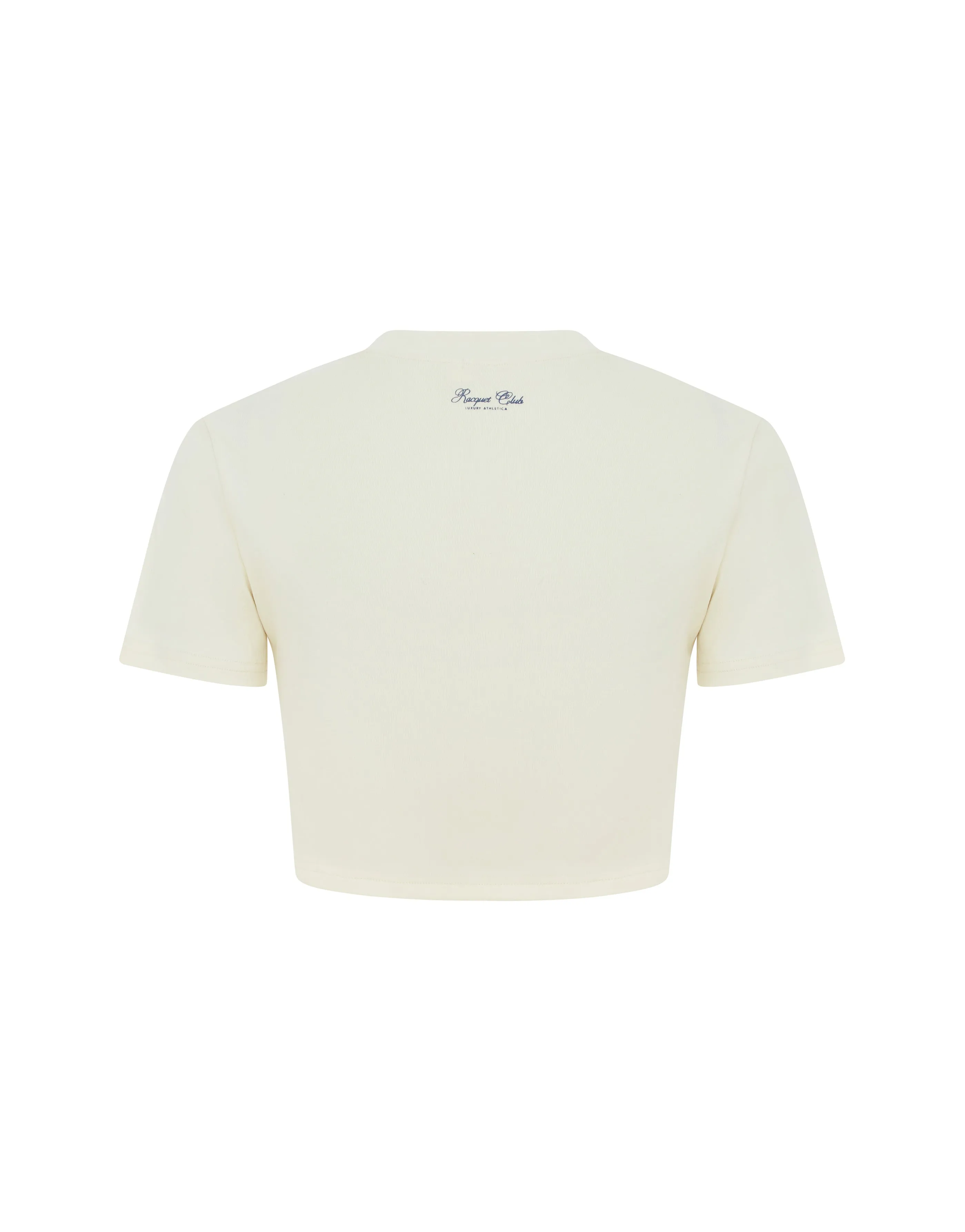 Racquet Club Cropped Tee - Cream